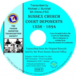 Sussex Church Court Deponents 1556-1694 